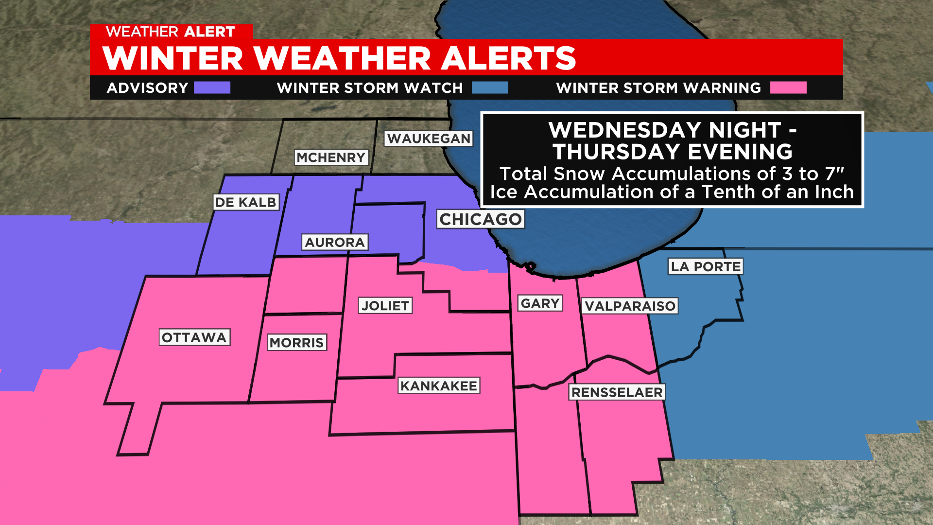 Winter Storm Warning Remains in Effect Wednesday