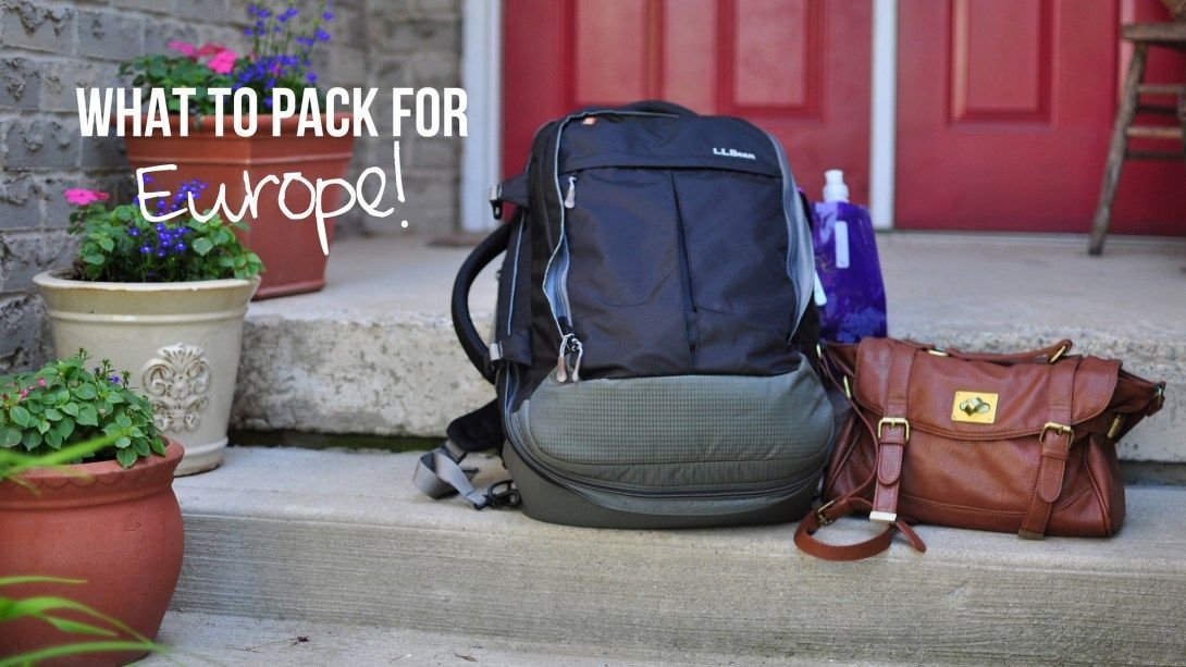 What to Pack for Europe Trip