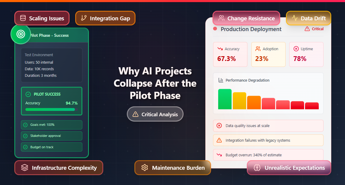 Why AI Projects Collapse After the Pilot Phase Full Info